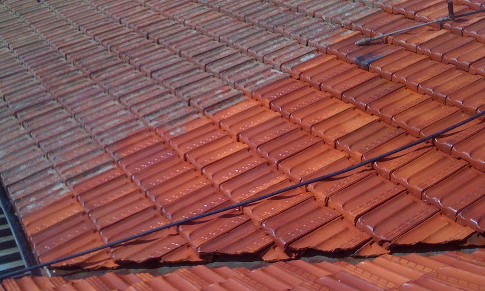 Terracotta Roof Tiles Cleaning